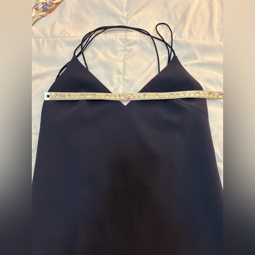 Alice + Olivia Leigh Low Cross Back Fitted Dress with lace hem NWT 6 - Picture 12 of 16